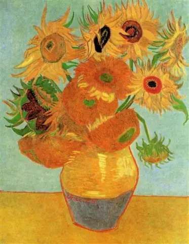 Vase With Twelve Sunflowers II