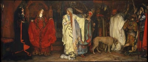 الملك لير، الفصل الأول، المشهد الأول، وداع كورديليا، 1898