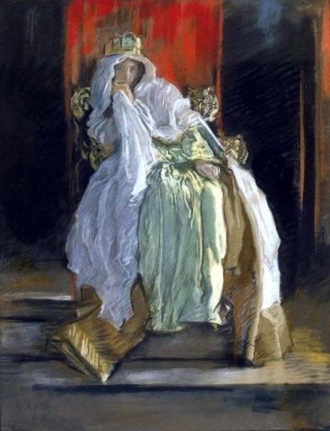 De koningin in Hamlet 1895