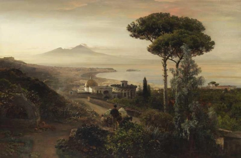 Blick Auf Den Vesuv 1884