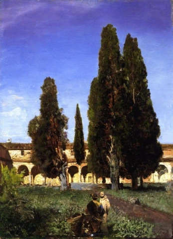 Italienischer Klostergarten Italian Cloister Garden 1855-60