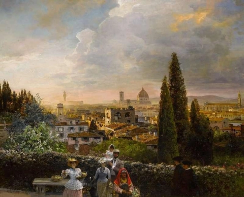 Terrace On The Heights Of Florence 1891