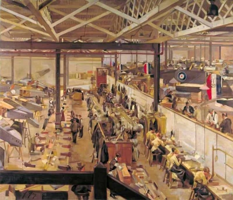 航空機組立工場ヘンドン 1918