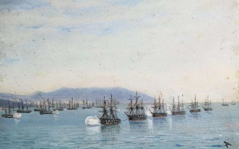 Una parata navale 1890