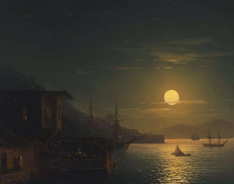 ضوء القمر على مضيق البوسفور 1865
