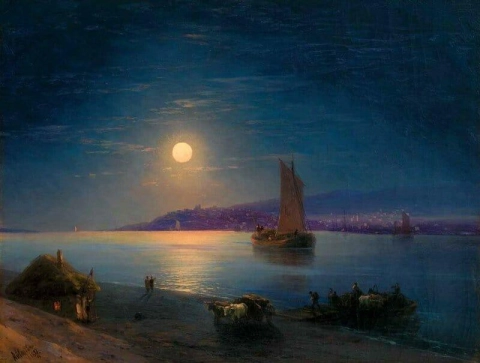 ليلة مقمرة على نهر الدنيبر 1887