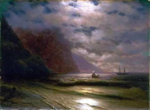 岩石海岸 1876