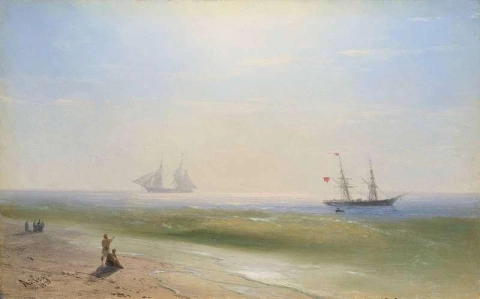 Sailing Along The Shore 1897