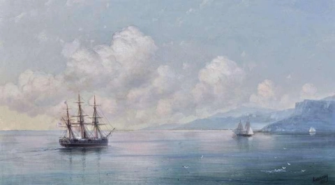 1881 年驶离克里米亚海岸