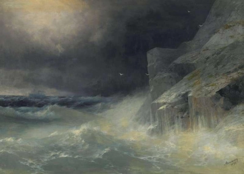 Stormachtige zeeën 1895