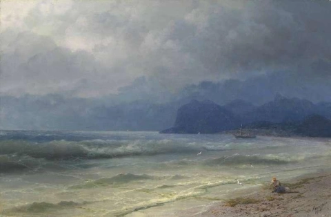 La costa di Koktebel Crimea 1889
