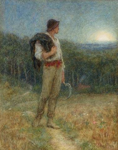 Урожайная луна, окутанная мягким великолепием, 1879 г.