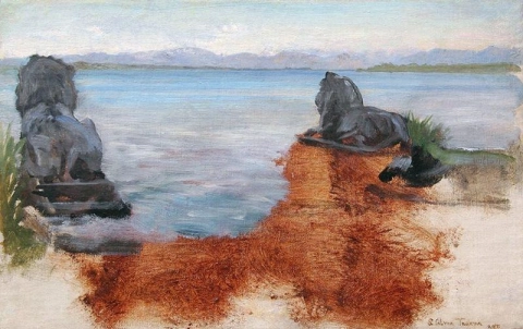بحيرة في بافاريا 1890