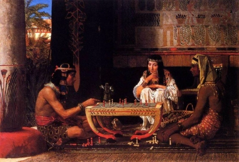 Jugadores de ajedrez egipcios