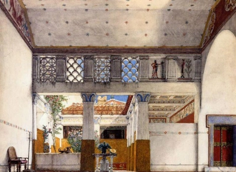 Interior da casa de Caius Martius S