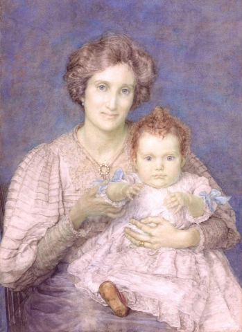 Луиза Форбс Робертсон и ее дочь Оливия