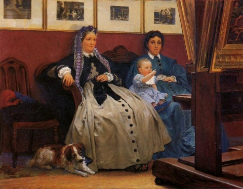私のスタジオ別名 美的眺め マダム・デュムラン マリー・ポーリンとローレンス 1867