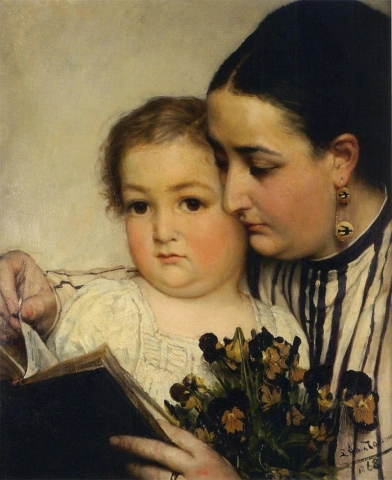 Portrait Of Mme. Bonnefoy And M. Puttemans