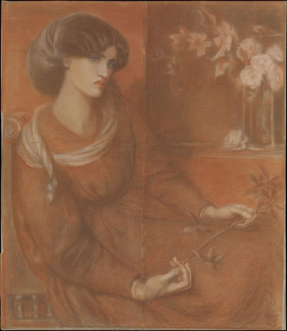 Porträtt av Mrs. William Morris 1868
