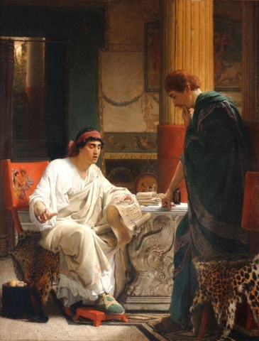 Vespasian Hearing Of The Taking Of Jerusalem By Titus 1866