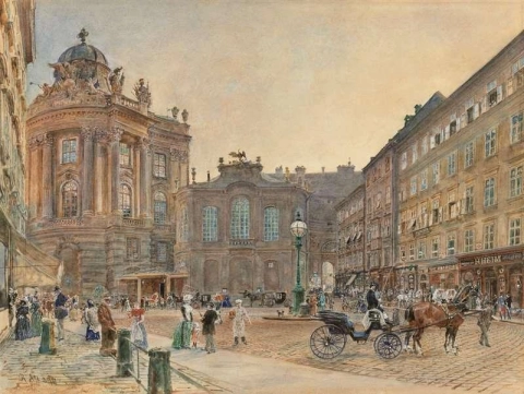 Бургтеатр Михаэлерплац 1893 г.