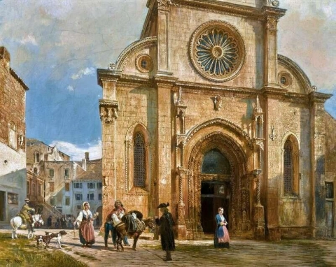 La Catedral De Santiago En Sebenico