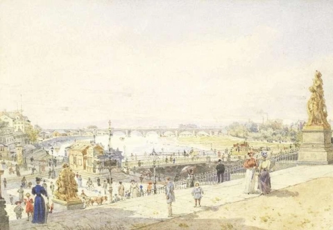 Näkymä Dresdenistä 1895
