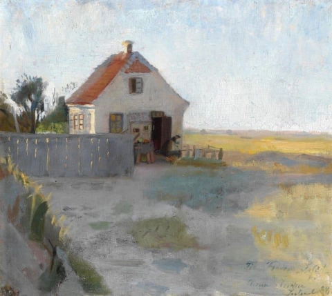 En stuga på heden nära Skagen 1888