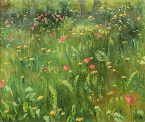 Patrón del jardín Ancher S 1916