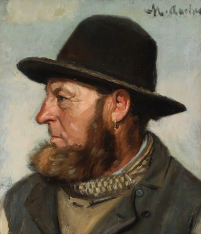Portrait Of Fisherman And Rescuer Ole Svendsen 1830 1906