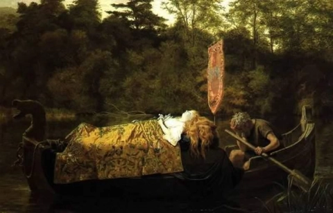 Elaine oder die Lilienmagd von Astolat 1870