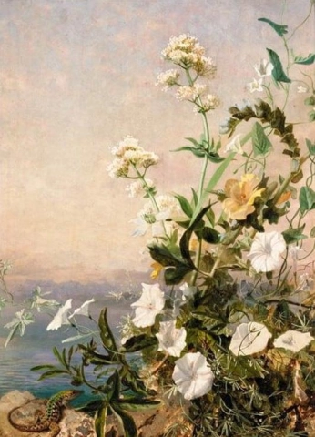Stilleben av blomster Capri 1879