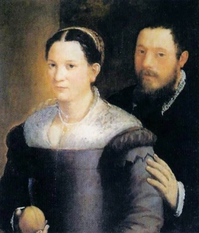アンナ・マリアとアスドルバレ・アングイシオラ 1570 年頃