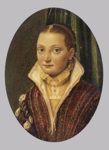 Porträtt av Sofonisba Anguissola 1555