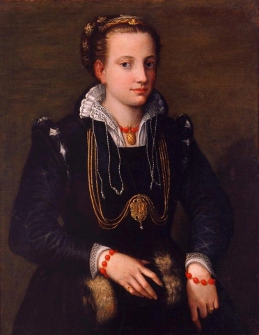 Taiteilijan sisar Minerva Anguissola noin 1564