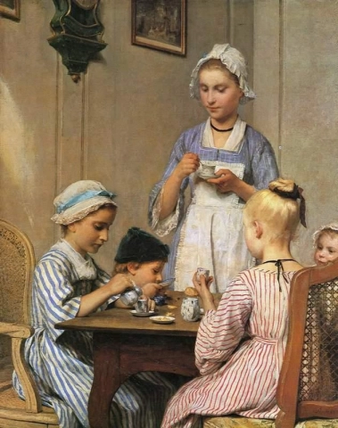 Kinderfrühstück 1879