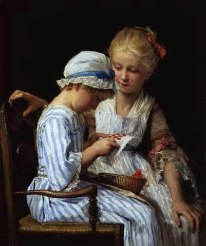Les Petites Brodeuses 1875