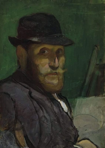 Self-Portrait At Easel Ca. 1892