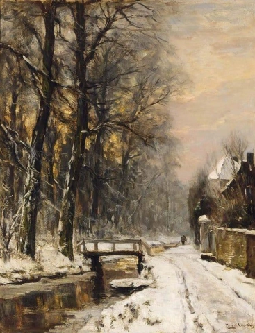 Een zicht op het Haagse Bos in de winter