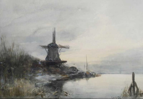 Scena invernale olandese