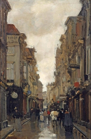 A View Of The Spuistraat The Hague 1