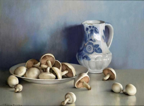 Still Life With Mushrooms And A Pitcher 1930