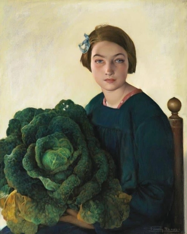 The Young Girl And The Cabbage Ca. 1903