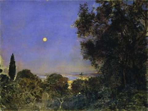 Восход луны в Алжире 1884 г.