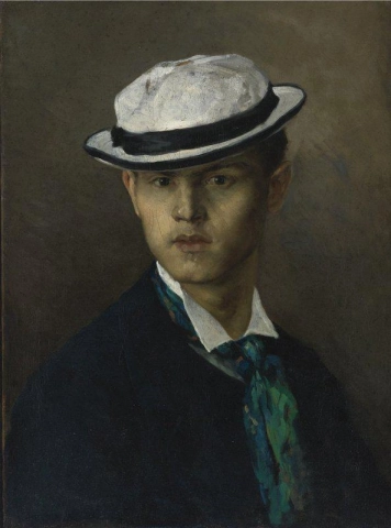 Portrait Of A Man With A Boater
