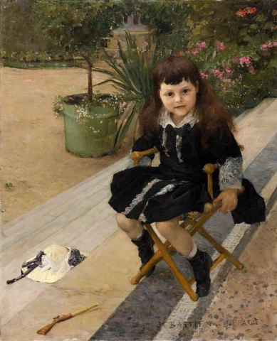 Porträtt av en ung pojke i Saint-gratien 1878