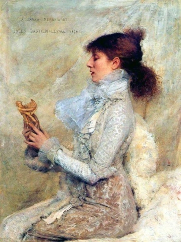 Portret van Sarah Bernhardt 1879