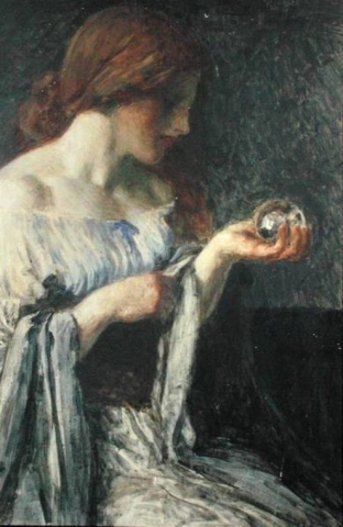 A bola de cristal por volta de 1900