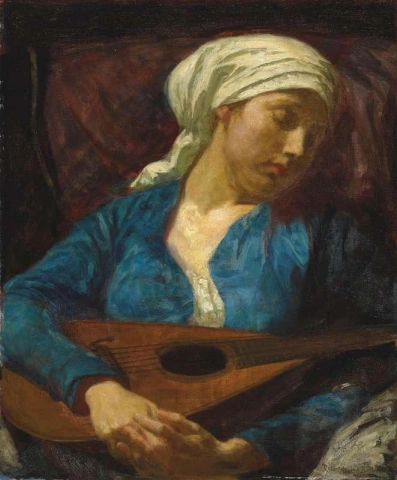 Il suonatore di mandolino 1918