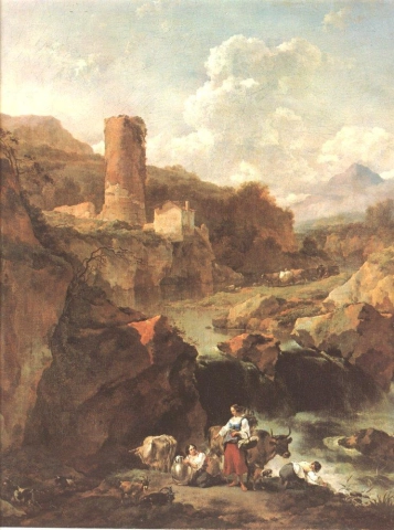 منظر طبيعي لبيرتشيم نيكولاس مع برج